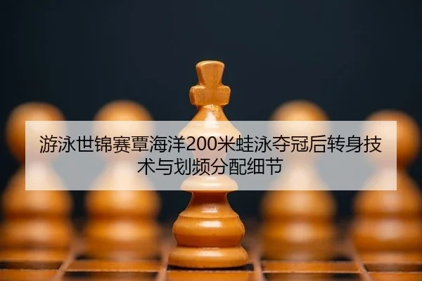 游泳世锦赛覃海洋200米蛙泳夺冠后转身技术与划频分配细节